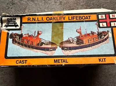 D&m Rnli R.n.l.i. Oakley Life Boat Cast Metal Model Ship Boat Kit Box Lb2 • £20