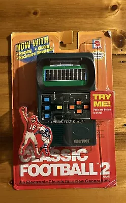 Mattel Classic Football 2 Handheld Electronic Video Game  New Sealed • $71