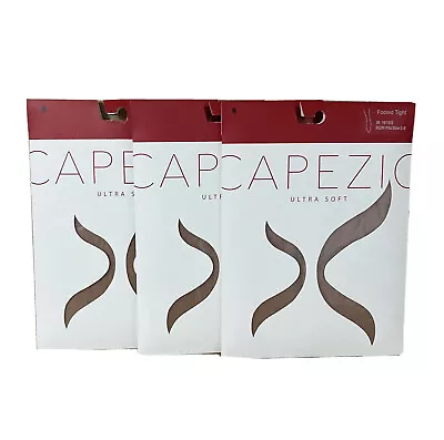 £12.12 • Buy Capezio Size 2-6 Girl Toddler Ultra Soft Knit Suntan Footed Tight 1915X -3 Packs