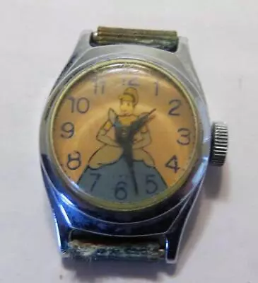 Vintage Kreisler Disney Cinderella Watch - Women's Pink Blue 22mm - Manual Wind • $9.95