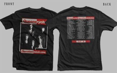 $27.99 • Buy Queensryche Operation Mindcrime Reprint T-shirt 1988  Rare Design Vtg H8093