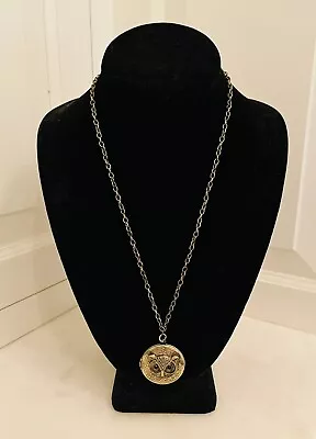 Vintage Victorian Style Owl Picture Locket Necklace-Antique Gold Brass-20” Chain • $15.25