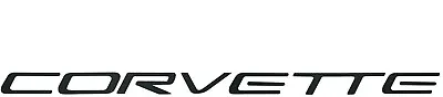 1Pc 1997-2004 C5 Corvette Rear Bumper Inserts Letters Emblem (Matte Black) • $19.99