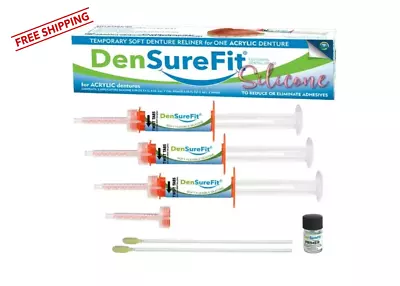 Soft Silicone Denture Reline Kit Buildable For Upper Lower Dentures • $109.90