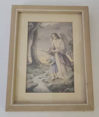 Vintage 1960s Guardian Angel Print Soft Muted Colors 5.75 X 7.75  • $26