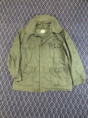 Vintage USAF OG-107 Sateen Green Coat Jacket Military Vietnam 1967 Xl • $32