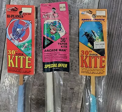 Hi-flier Vintage 80's Paper Kites Lot Of 3 New-Sealed In Package • $58.99