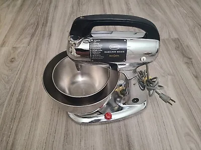 Vintage Scovill Hamilton Beach Model 25 Stainless Steel  10 Speed Stand Mixer • $29.99