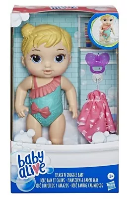 Baby Alive: Splash 'n Snuggle Baby Blonde Hair Doll For Water Play  Accessories • $12.99