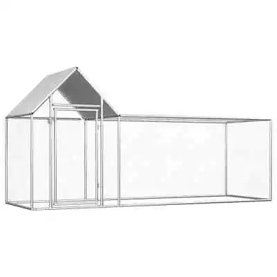 Walk-in Chicken Coop Roof Cover Run Pet Cage Rabbit Hutch House Large 3x1x1.5M • $277.09