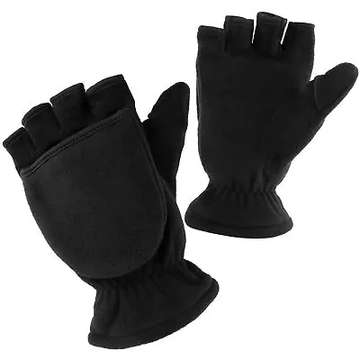 Pairs With Flip Cover Fingerless Mittens 3M Thinsulate Winter Gloves Men Women • $24.36