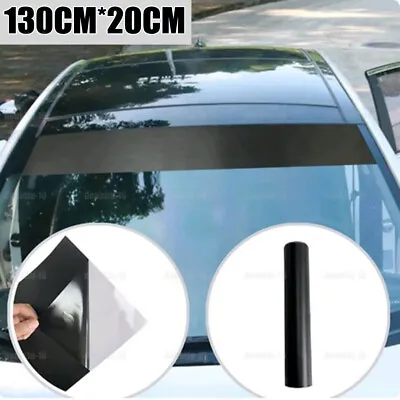 Matte Black Window Visor Sun Strip Vinyl Sticker Decal For Car Front Windshield • $9.79