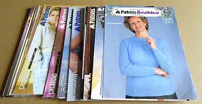 Multi-list Selection Of Patons; Lady’s  Knitting Patterns (a5) (l) • £2.95