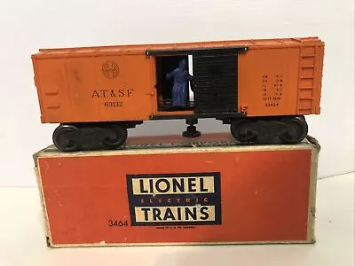 Lionel A.T. & S.F. Santa Fe 63132 Operating Box Car No. 3464 Model Train O Scale • $11.95
