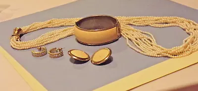 Sarah Coventry Bracelet Earring Set-multi-strand Neclace-rs Earrings • $17