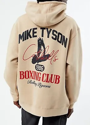 New PacSun X Mike Tyson Boxing Club Hoodie Men’s Sz Medium Cream/Black/Red *RARE • $67.02