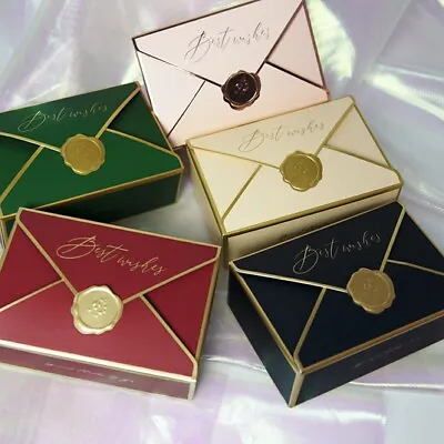 10pcs Xmas Candy Gift Box Bag Packaging Envelope Shape Gift Favour Wedding Party • $14.13