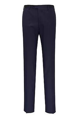 Canali Stretch Navy Tonal  Check Grid Dress Suit Pants Trousers Slacks  58 40 • $50.99