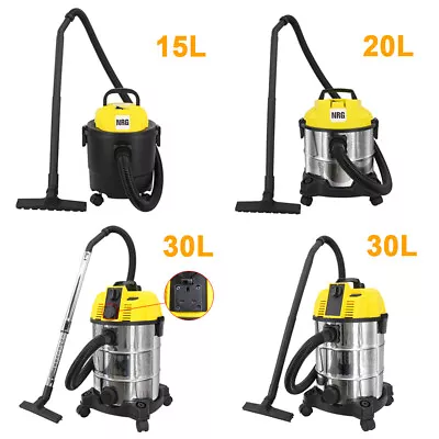 Wet And Dry Vacuum Cleaner Water Dirt Blower Vac HEPA 15/20/30L 1.2/1.25/1.6KW • £48.99