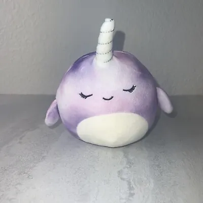 Squishmallow 5 Inch Purple Nabila The Narwhal KellyToy Super Soft  Mini  • $6.75