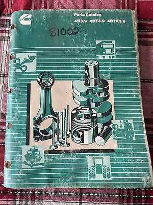 Cummins 4B 4BT 4BTA3.9 Diesel Engine Parts Catalog Manual Book Guide List Shop • $47.49