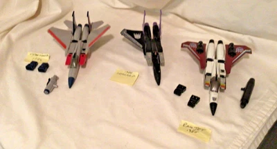 £39 • Buy Vintage 1980s Hasbro Takara G1 Transformers Bundle - Starscream/Skywarp/Ramjet