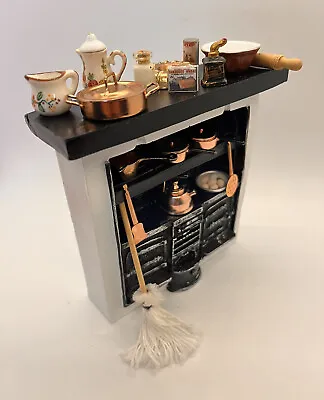 £28 • Buy Dolls House Kitchen Range Aga Cooker Oven New In Box And Accessories 1/12th (80)