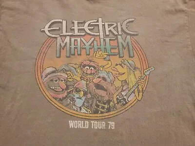 The Muppets T-Shirt Electric Mayhem World Tour 79 Short Sleeve Mens Small Green • $20