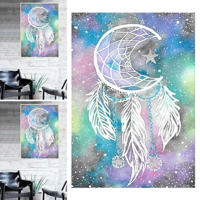 $15.39 • Buy DIY 5D Full Drill Dream Catcher Diamond Painting Embroidery Cross Stitch Art