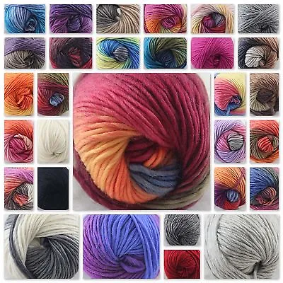 SALE LOT Of 1 Skein X 50gr NEW Chunky Colorful Hand Knitting Scores Wool Yarn • £4.31