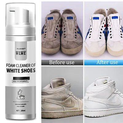 £9.79 • Buy Whitening Gel Cleaner Shoe Dirt And Yellow Cleaning Foam White Shoes Cleaner Kit