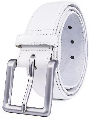 Men's Casual Leather Belt For Jeans Khakis Dress Handmade Leather Strap  • $13.99