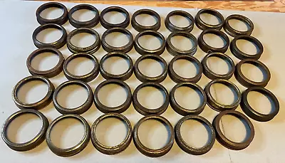 34 Vintage Regular Mouth Metal Canning Jar Lids RINGS • $17.99