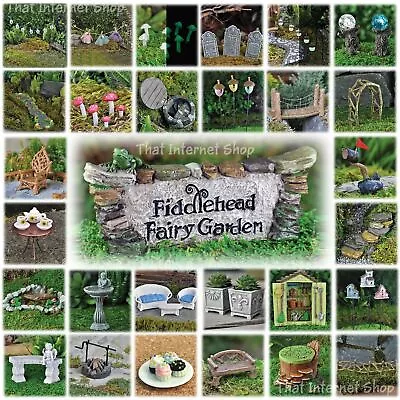 Miniature Fairy Garden Accessories Ideas Kits Supplies Ornaments Indoor Outdoor • £12.85