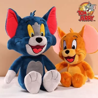 Tom And Jerry Plush Cartoon Movie Cat Stuffed Mouse Figures Toys Set • $23.99