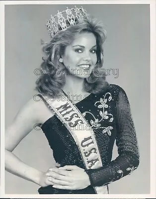 1984 Press Photo Beautiful Miss USA Julie Hayek • $15
