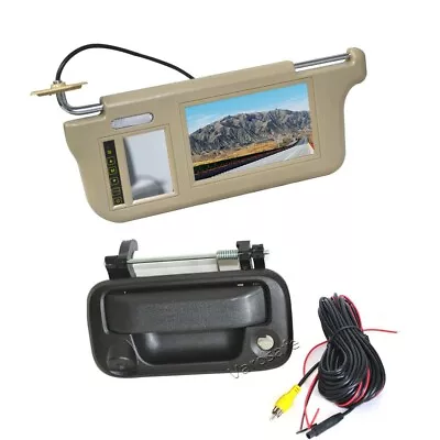 Sun Visor Rear View Mirror Monitor & Reversing Camera For Ford F150 F250 F350 • $199