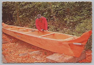 La Push WA Quileute Indian Dugout Canoe Maker Theodore Hudson 6x4 Postcard B13 • $7.95