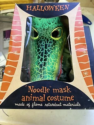 Vintage Bland Charnas Halloween Costume Alligator In Box Noodle Mask • $75.74