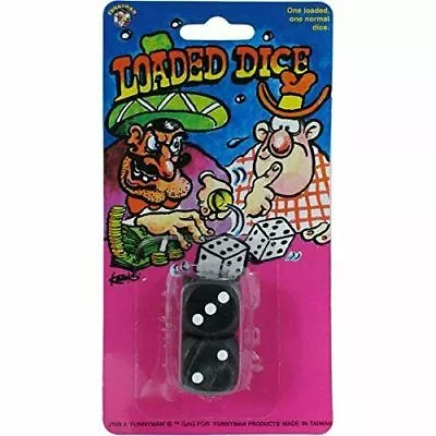 £4.25 • Buy Pack Of 2 Loaded Dice Funny Joke Prank Gag Magic Trick Game Toy Christmas Gift