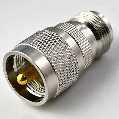 $7.49 • Buy UHF Type Male PL259 Plug To N Female Jack Straight RF Coaxial Adapter Connector