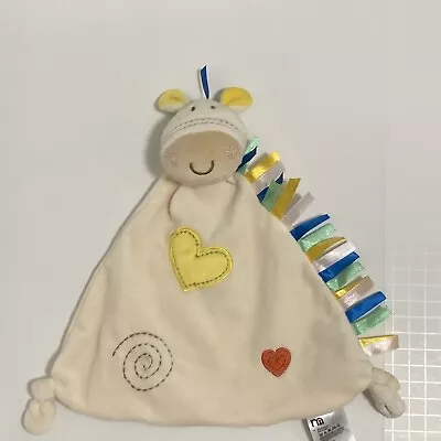 Mothercare Pony Blanket Horse Comforter Soother Heart Cream Ribbon Satin Hugs • £17.99