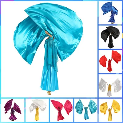 Dance Semicircle Worship Angel Wing Satin Flag Praise Dance Flags + Scalable Rod • $12.86