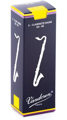 Vandoren Traditional Bass Clarinet Reeds - 5 Per Box • $38.95