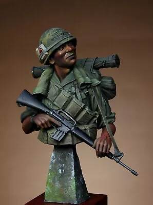 SK Miniatures US Air Cavalry Vietnam 1/9th Unpainted Bust Kit CARL REID • £36.99