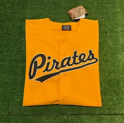 Pittsburgh Pirates Jersey Extra Large Yellow New Adult Stitched Y2K Retro • $49.99