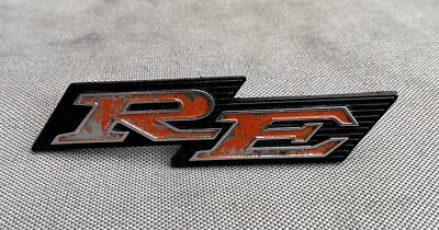 GENUINE MAZDA ROTARY 1970's RX2 COUPE CHROME 'RE' ROTARY ENGINE GRILL BADGE!! • $199.99