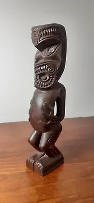 Maori Tiki Vintage Carving Tekoteko New Zealand • $97.86