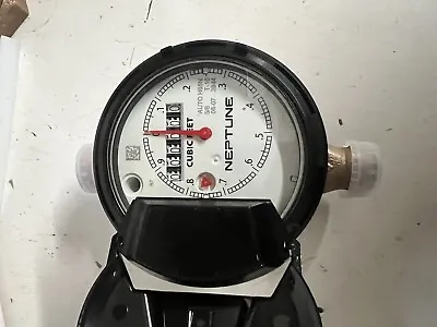 Neptune 5/8x3/4 NEW T-10  Direct Read Cubic Feet Water Meter NSF61 • $95