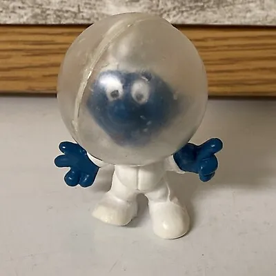 Smurfs 20003 Astro Smurf Astronaut Figurine Vintage PVC Toy Figure Space Helmet • $59.99